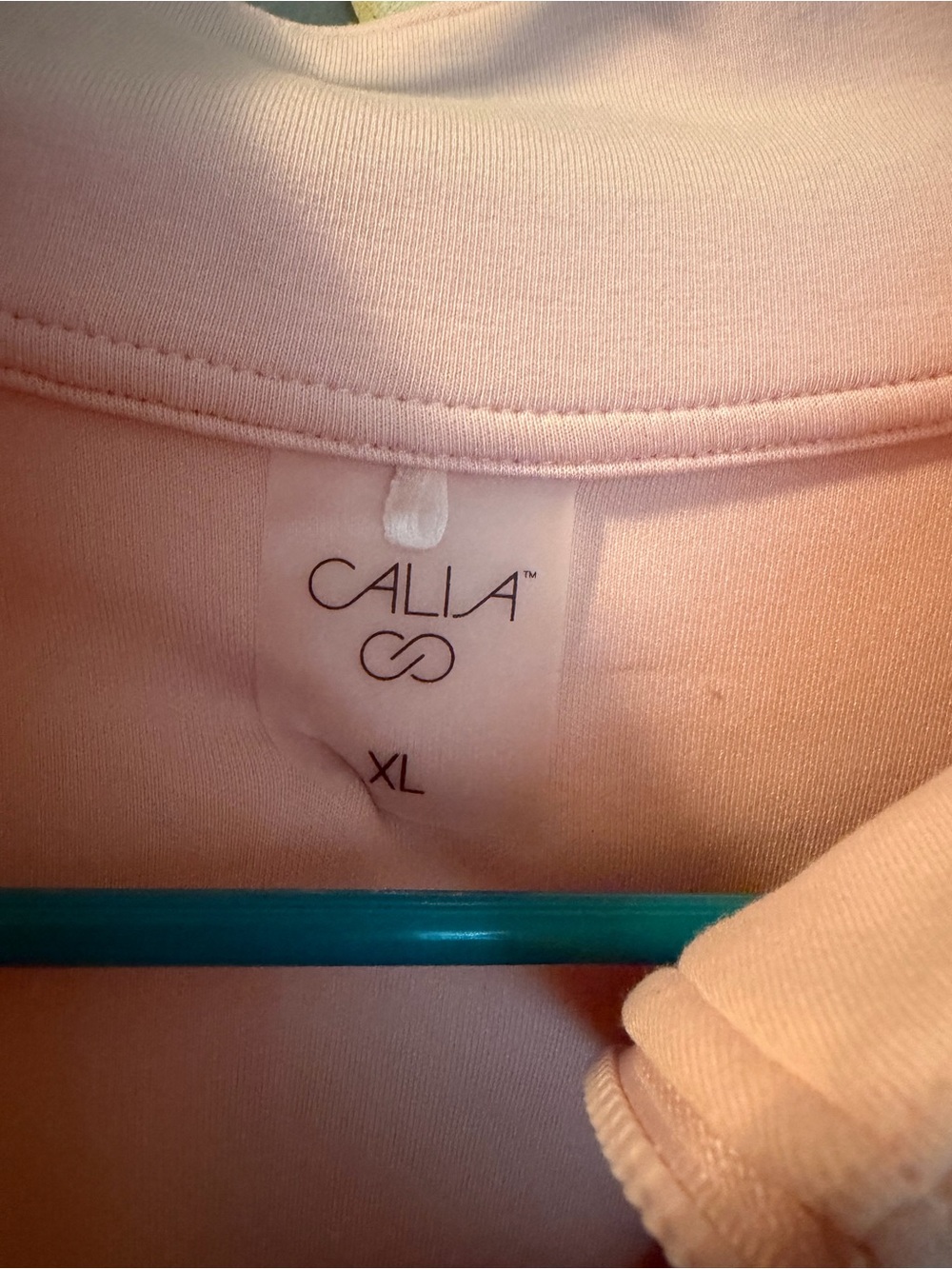 CALIA by Carrie Underwood Pale Pink Half-Zip Mock Neck Sweatshirt - Picture 2 of 5